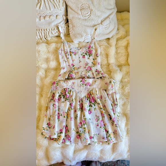 Reformation Floral Midi Dress - White and Pink - Picture 15 of 16